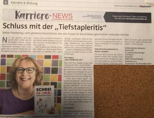 Schrei Kikeriki, wenn du ein Ei legst – Schluss mit Tiefstapleritis!